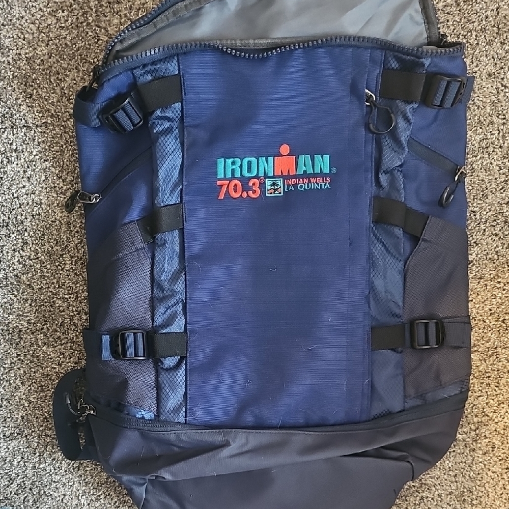 Iron Man Blue Backpack with Durable Fabric and Adjustable Straps